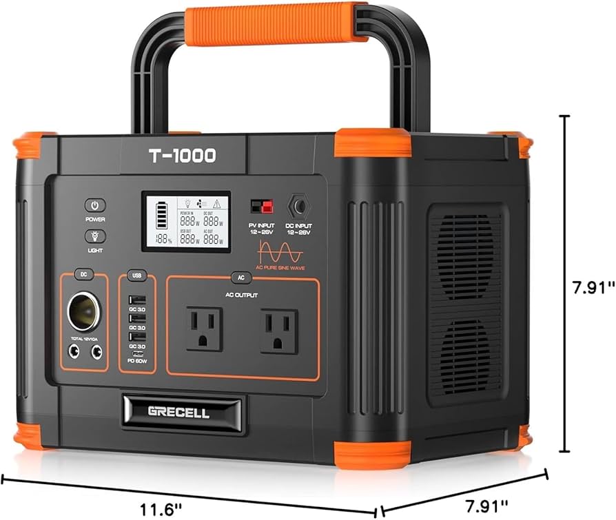 【ポータブル電源1000Wh】 GRECELL 楽天市場】GRECELL ポータブル電源 大容量 1000Wの通販